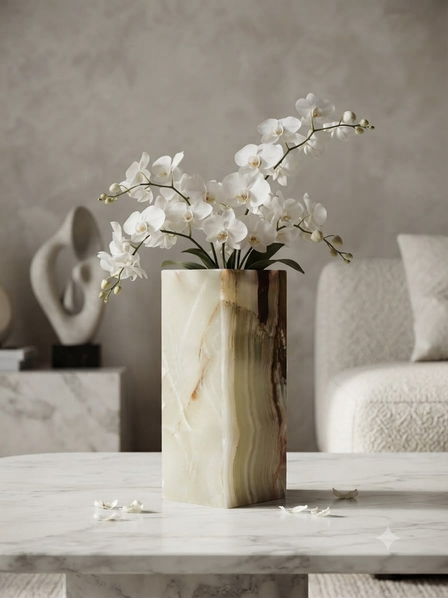 The Imperial Artisanal Marble  Vase