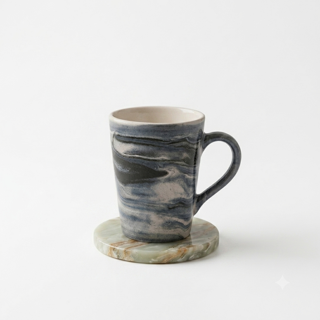 Marble Glazed Mugs