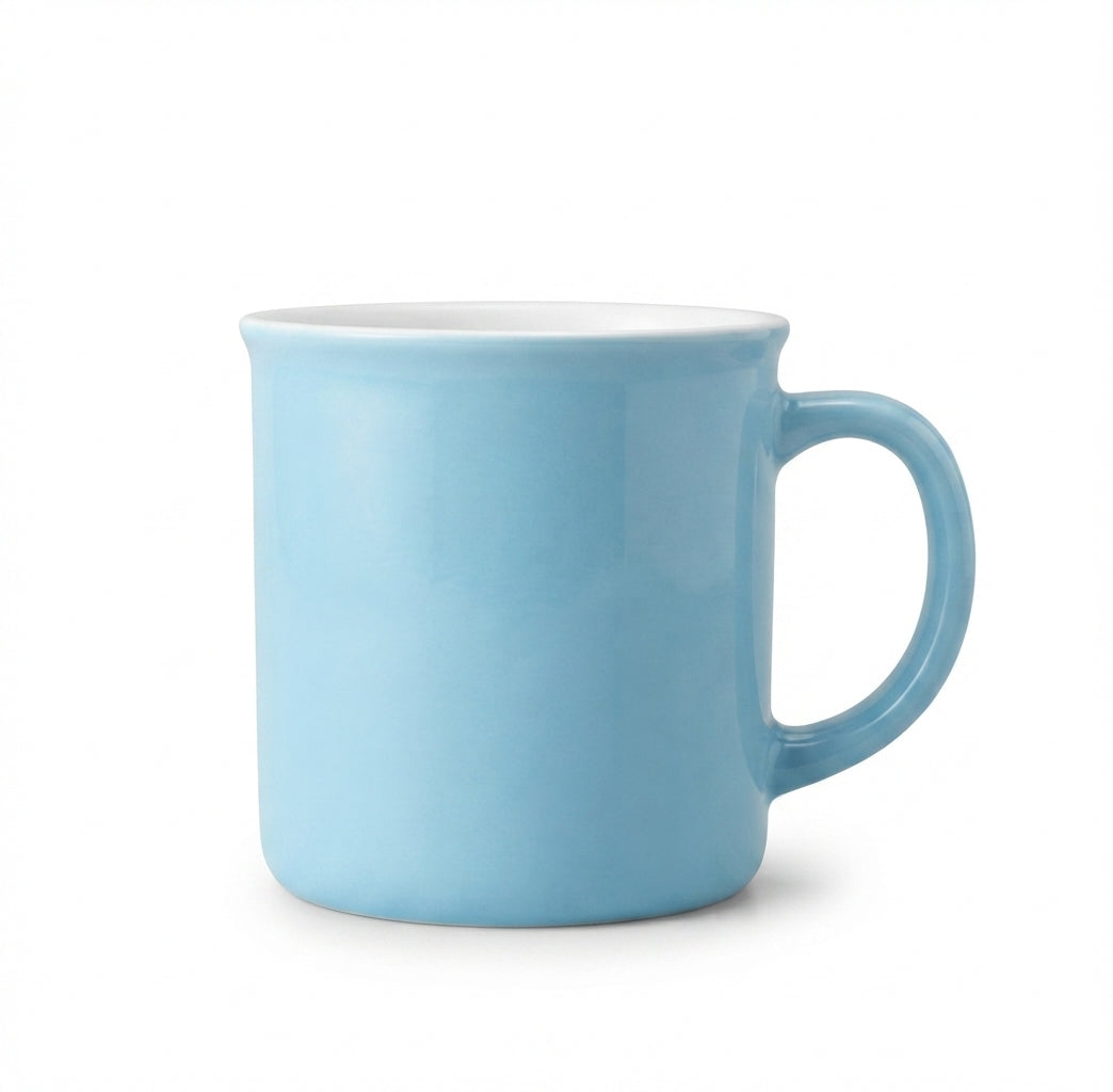 Glossy Sky Blue Coffee Mug