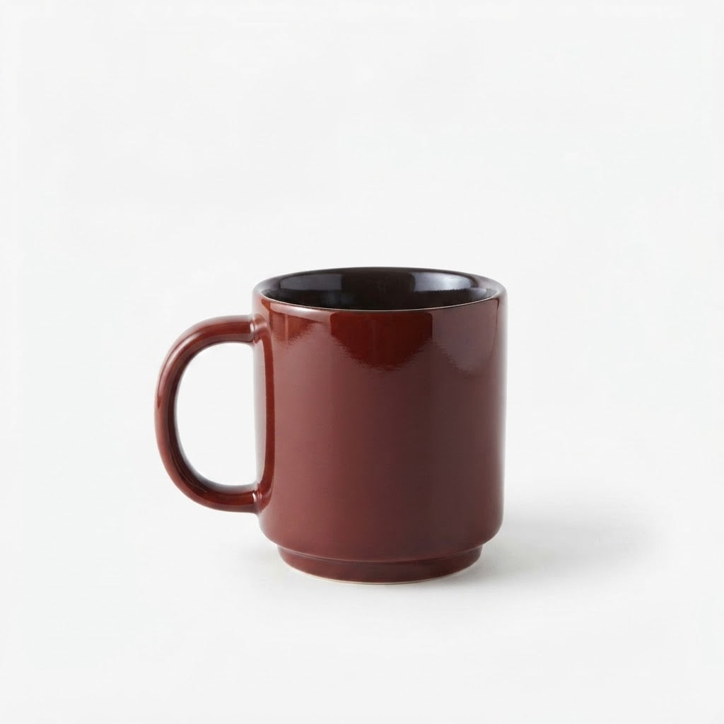 Glossy Maroon Coffee Mug